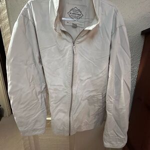 St. John's Bay Men's Off-White Windbreaker